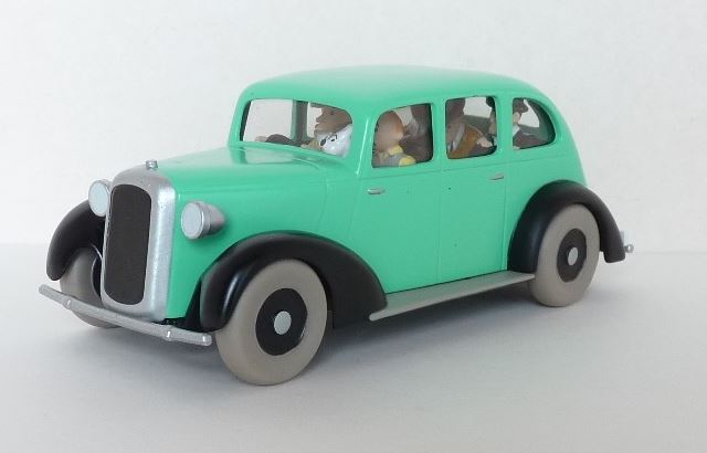 Voiture Tintin N°58 – Voiture des faux policiers – Atlas 1/43