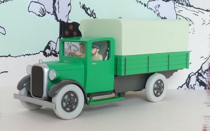 Voiture Tintin N°63 – Camion militaire – Atlas 1/43