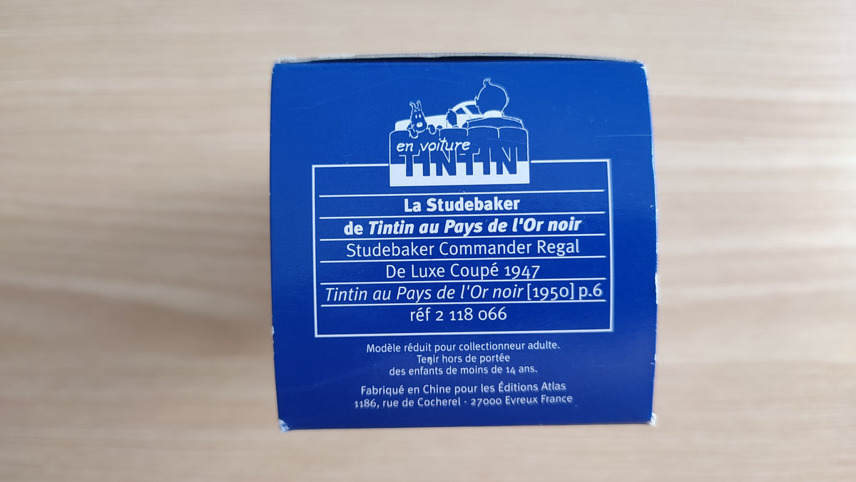 Voiture Tintin N°66 – Studebaker – Atlas 1/43