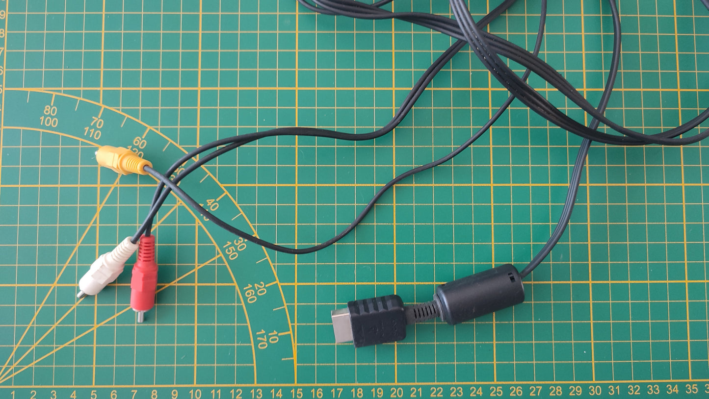 câble audio vidéo pièce détachée console de jeux Sony Playstation 2 Ps2 slim SCPH-75004 #E17