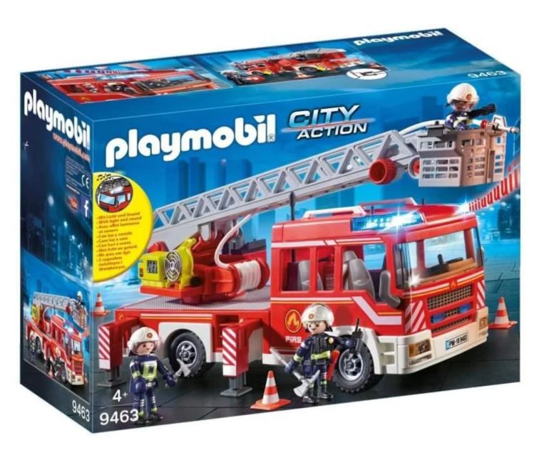 Set complet 9463 Playmobil camion de pompiers avec échelle #C44